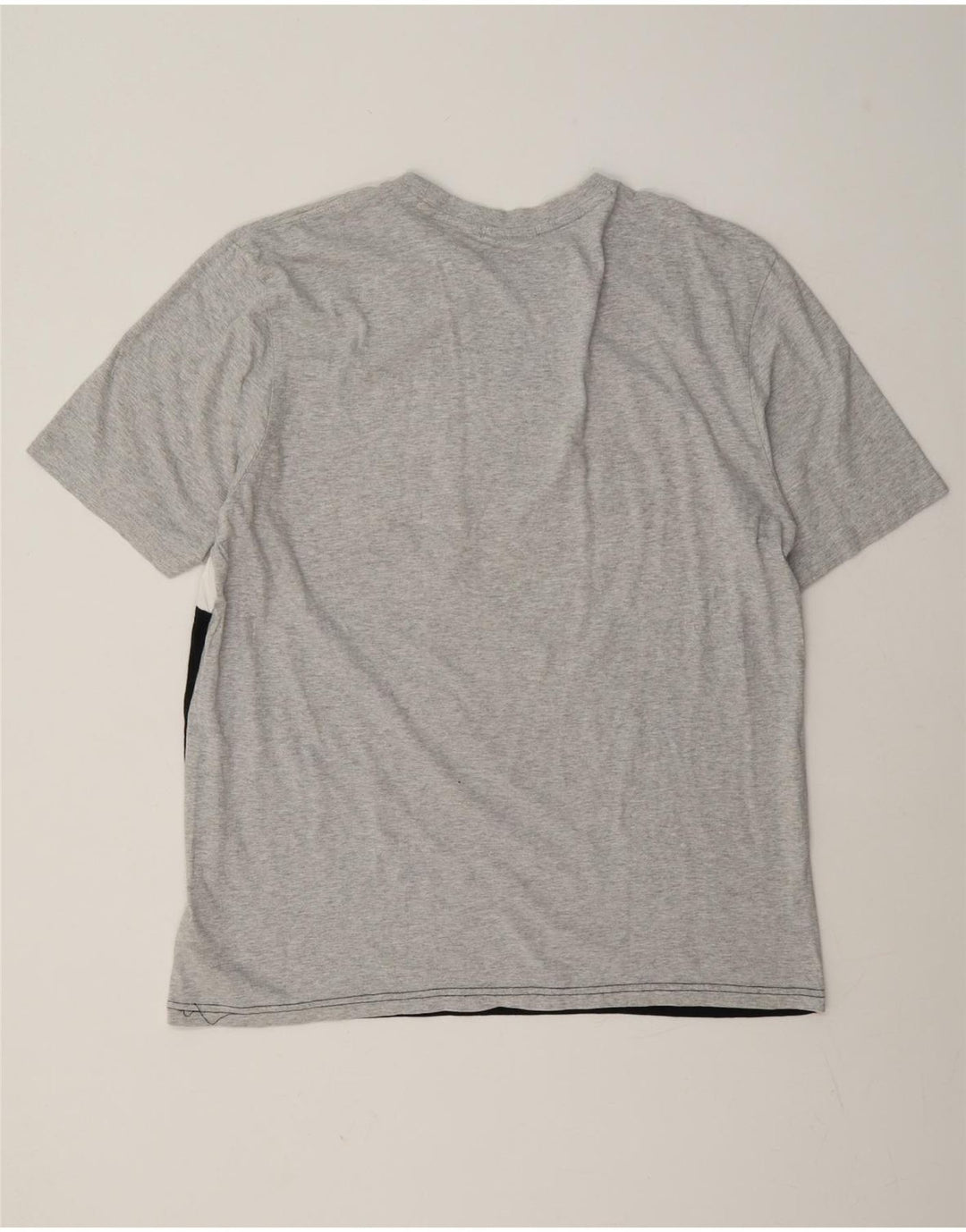 Fila Herre Grafisk T-Shirt Top Stor Grå Colourblock Bomuld