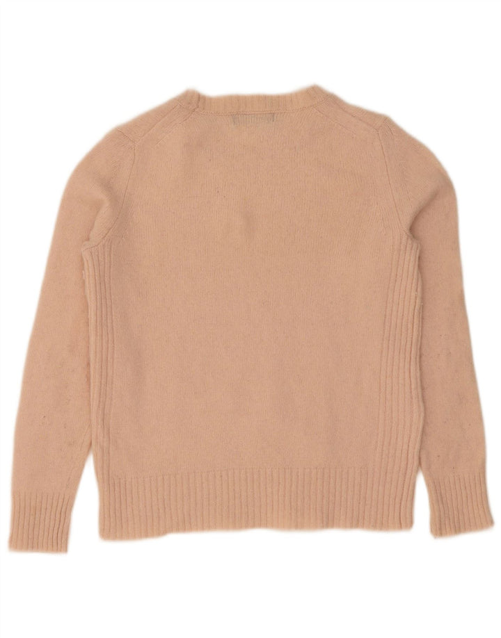 Marks & Spencer Dame Boat Neck Jumper Sweater UK 10 Small Pink