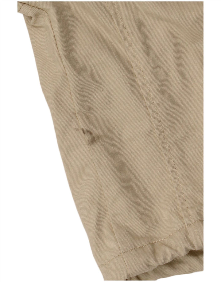 Superdry Womens Crop Oversized Utility Jacket UK 8 Small Beige Bomuld