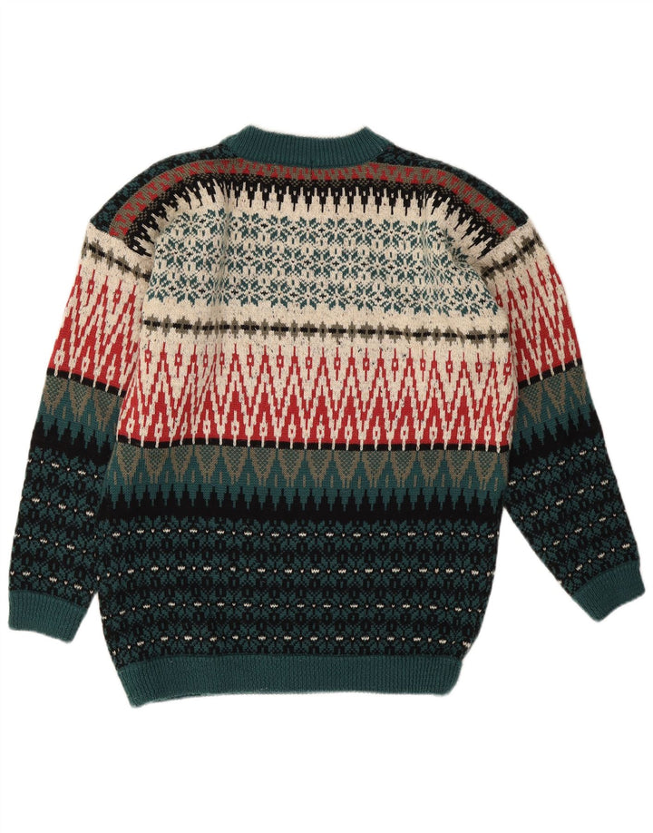 Esprit Dame sweater med rund hals EU 40 Medium Flerfarvet Fair Isle