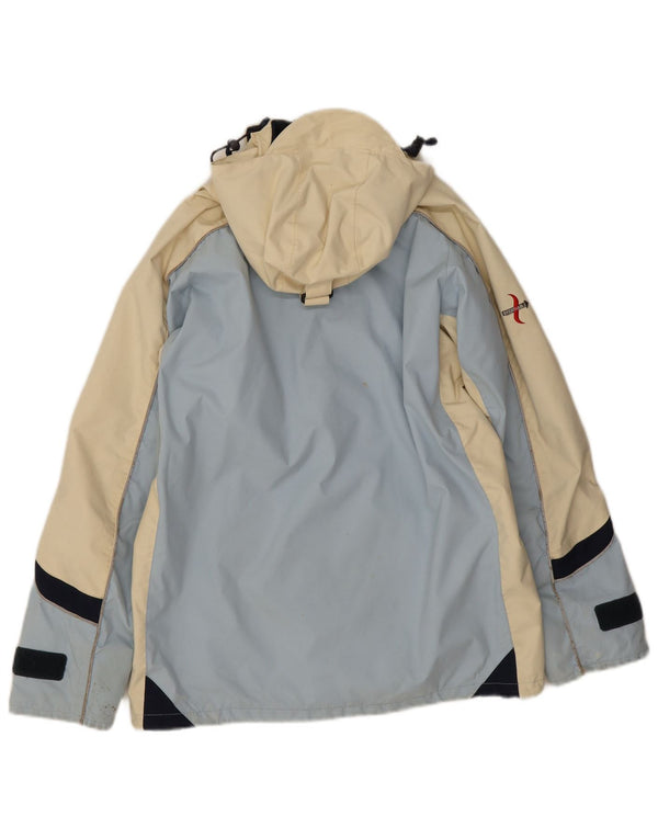Musto vindjakke med hætte til kvinder EU 36 Small Blue Colourblock Nylon