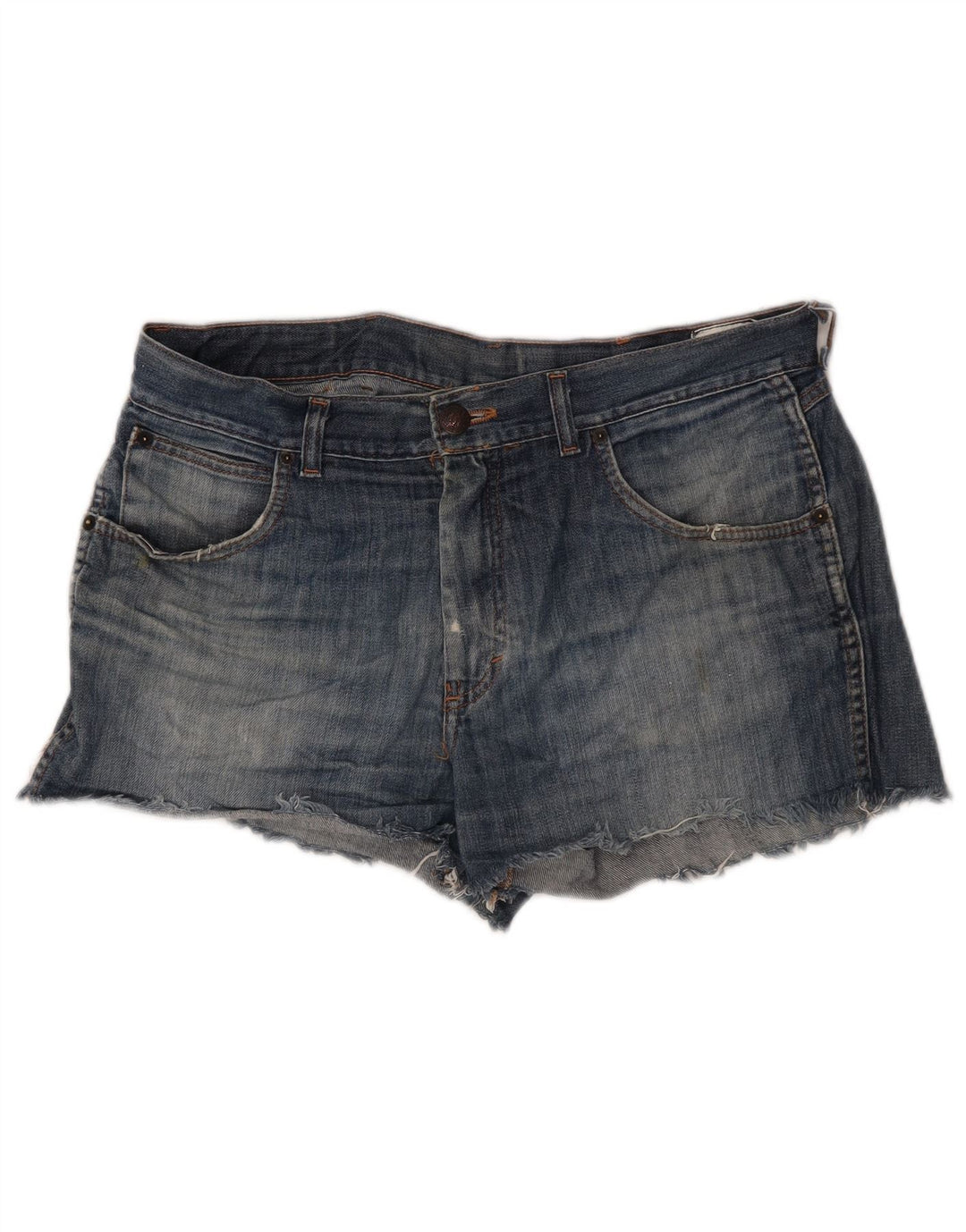 Wrangler Dame Montana Denim Shorts W34 Large Blue