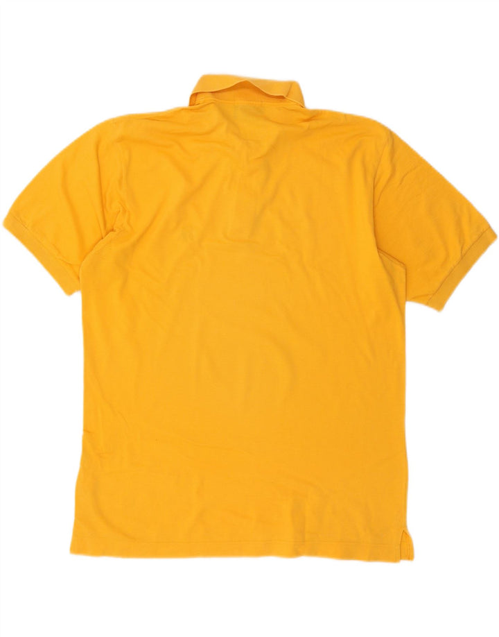 SERGIO TACCHINI Mens Polo Shirt Large Yellow Vintage Sergio Tacchini and Second-Hand Sergio Tacchini from Messina Hembry 