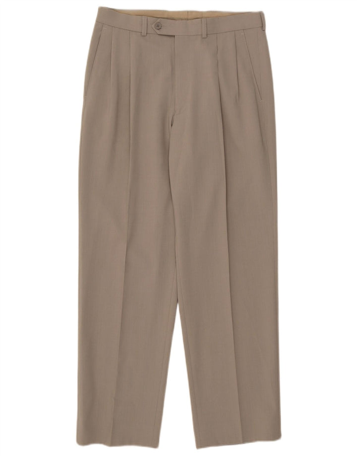 Marks & Spencer Herre Pegged Suit Bukser W30 L29 Beige Polyester
