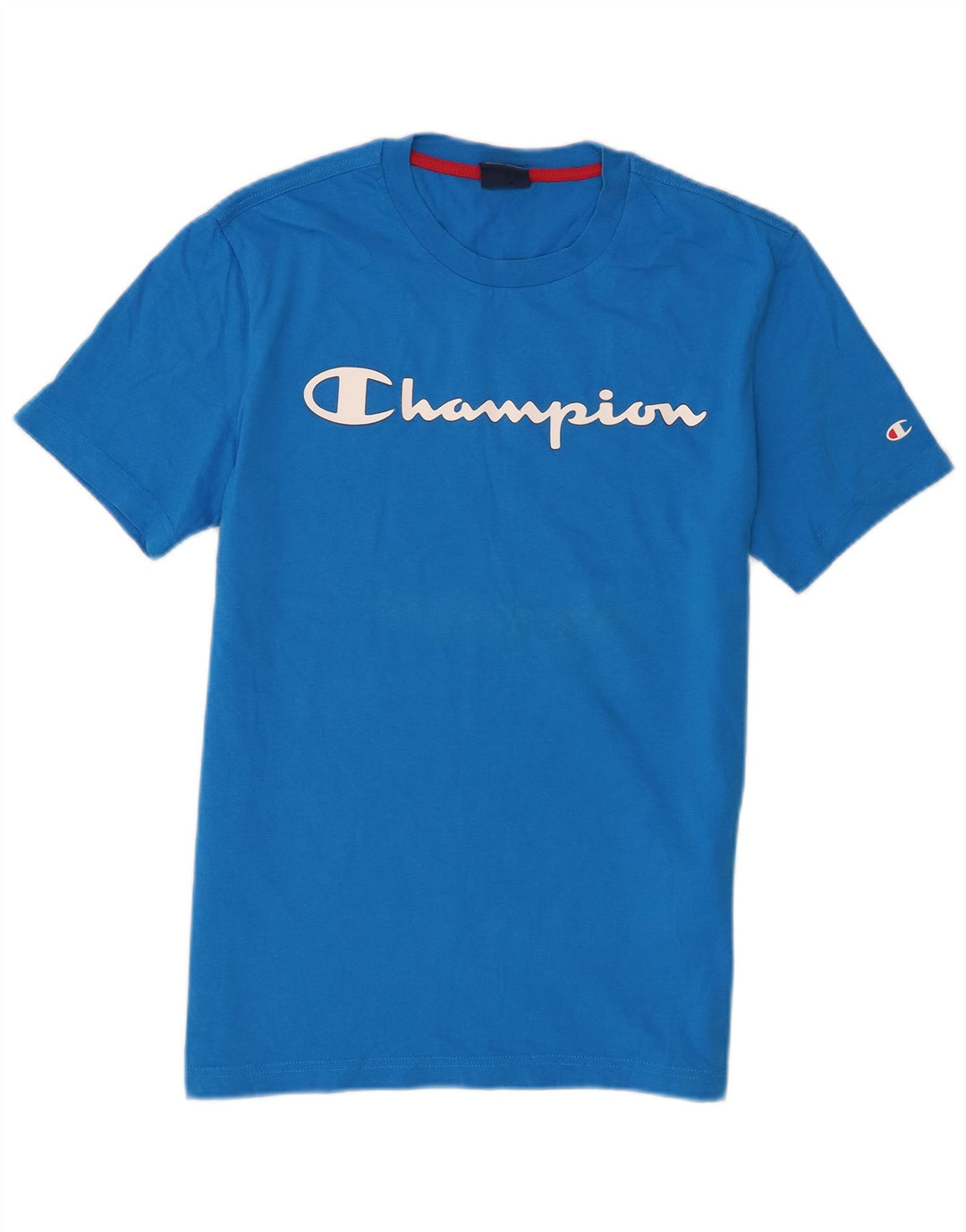 Champion Herre grafisk T-shirt top lille blå bomuld