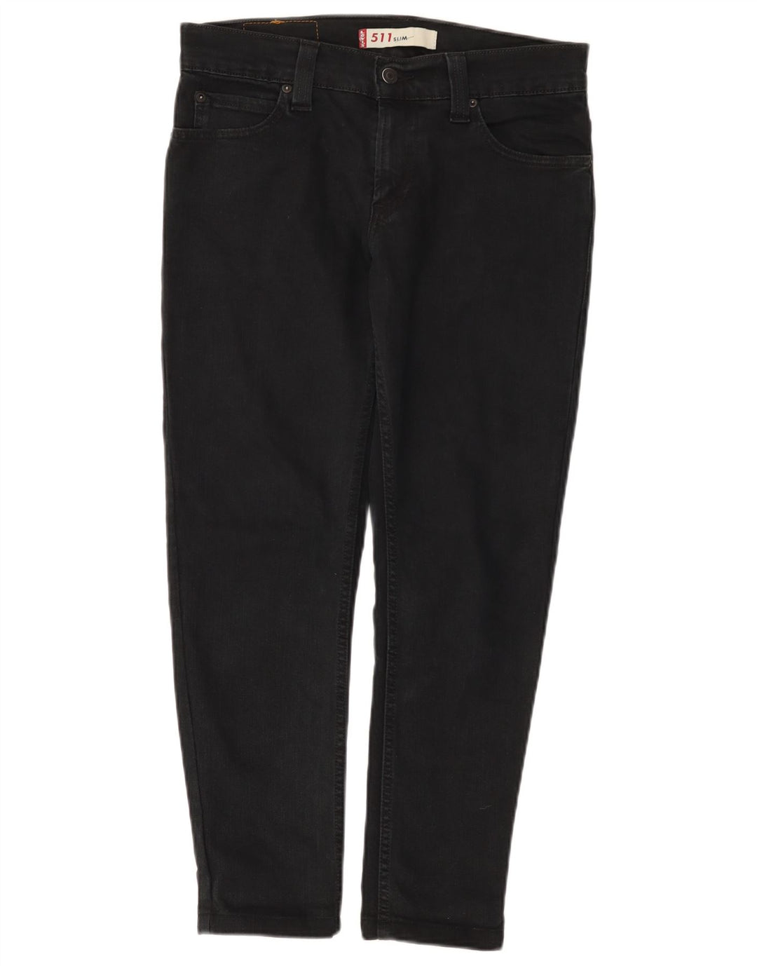 Levi's Herre 511 Slim Jeans W32 L27 Sort Bomuld
