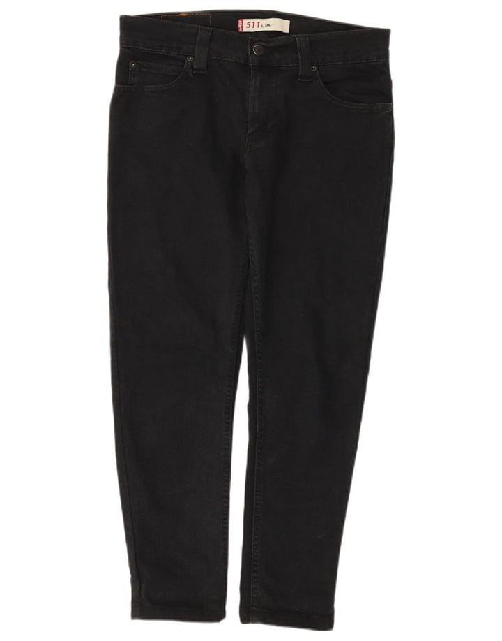 Levi's Herre 511 Slim Jeans W32 L27 Sort Bomuld