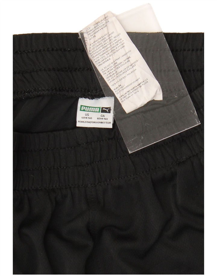 Puma Boys Sports Shorts 14-15 år Large Black Colourblock Polyester