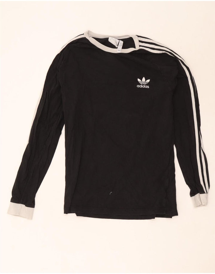 ADIDAS Herre Top Langærmet Stor Sort Bomuld
