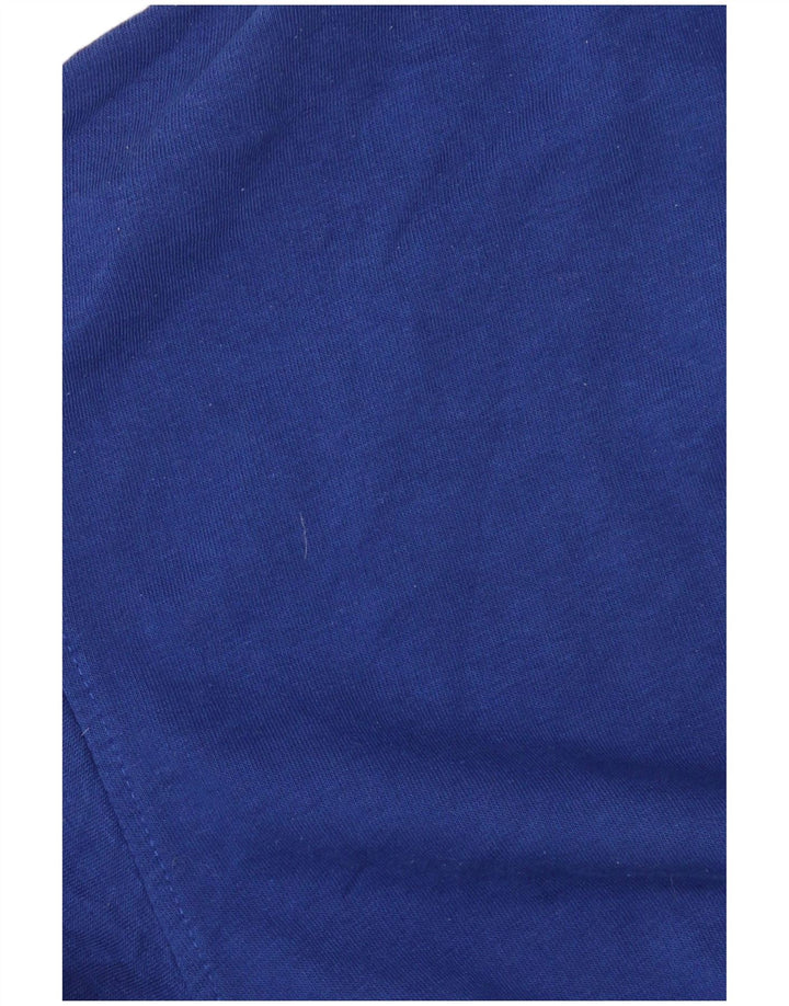 Zara Dame Oversized Hoodie Jumper UK 14 Medium Blue Bomuld