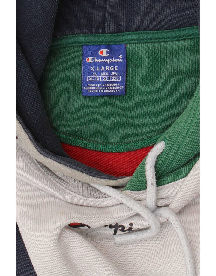 Champion Herre grafisk hættetrøje Jumper XL Flerfarvet Colourblock
