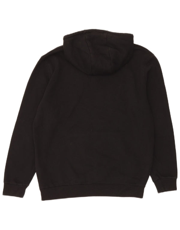 Ellesse Dame Grafisk Hoodie Jumper UK 14 Large Black Cotton Sports