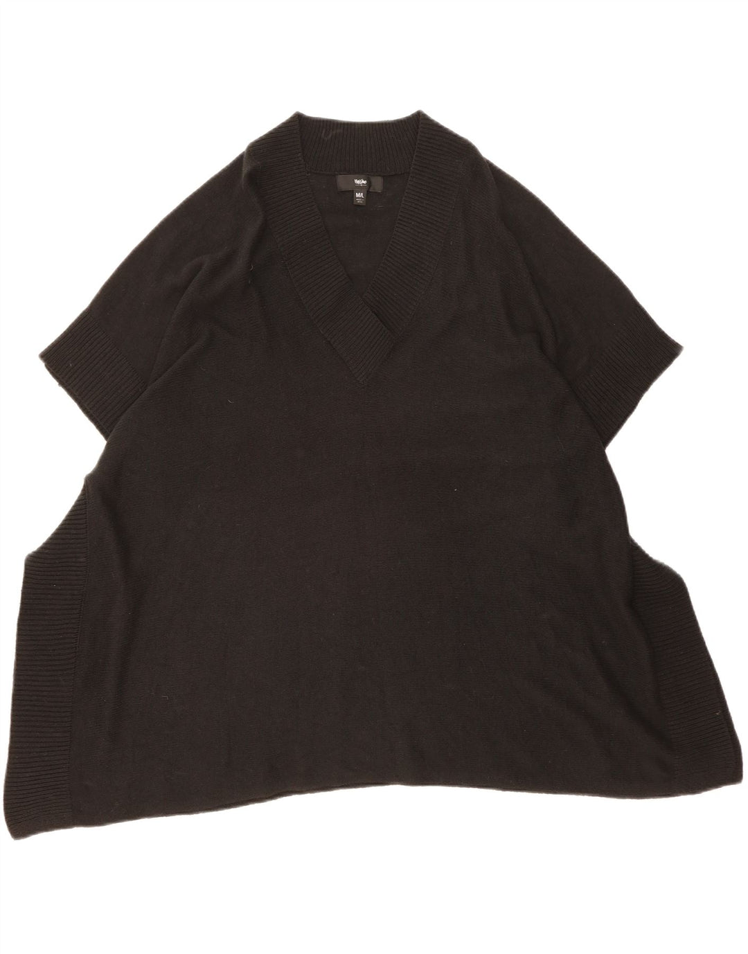 MOSSIMO Womens Oversized Poncho Jumper UK 14 Medium Black Vintage Mossimo and Second-Hand Mossimo from Messina Hembry 