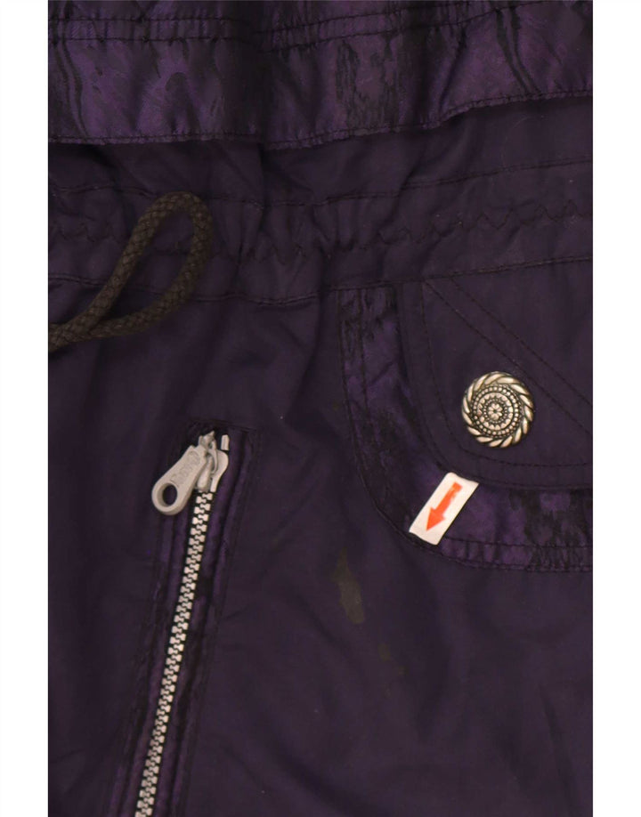 Rodeo Dame Hætte Oversized Anorak Jacket UK 16 Large Purple Polyester