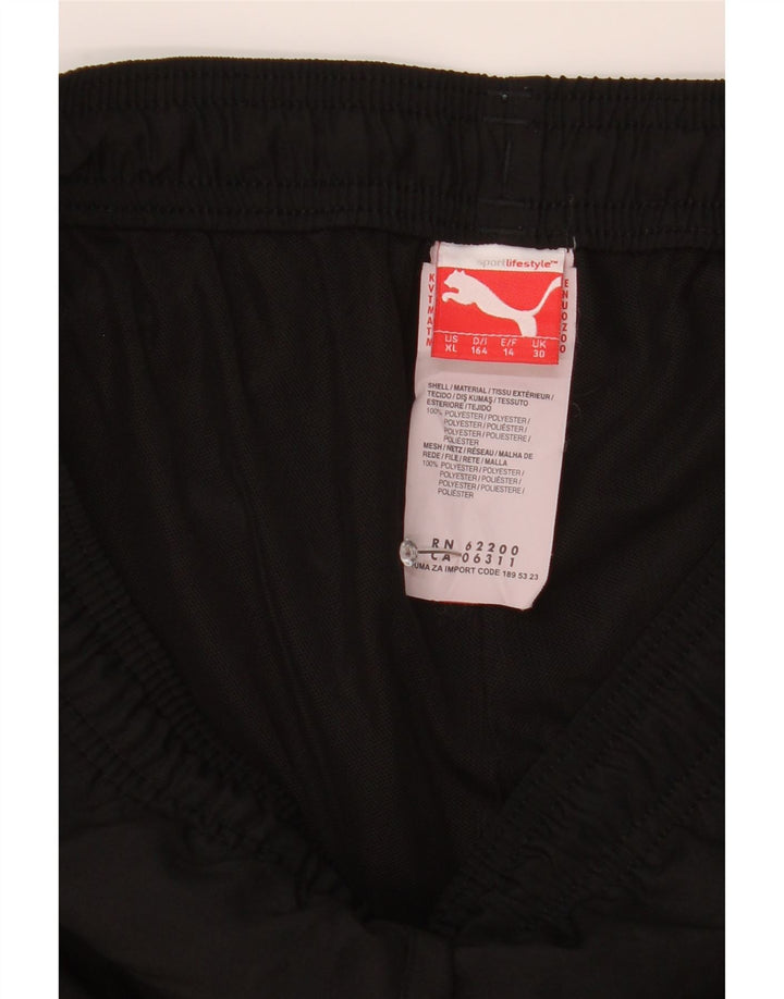 Puma drenge grafiske bermuda sportsshorts 13-14 år sort polyester