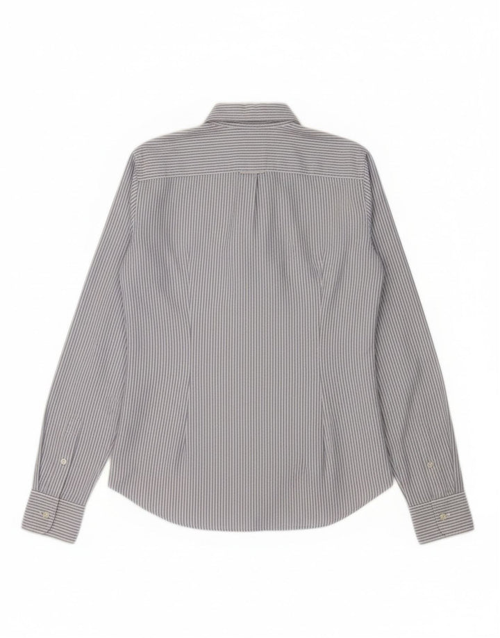 Ralph Lauren Dameskjorte US 4 Small Blue Pinstripe Bomuld