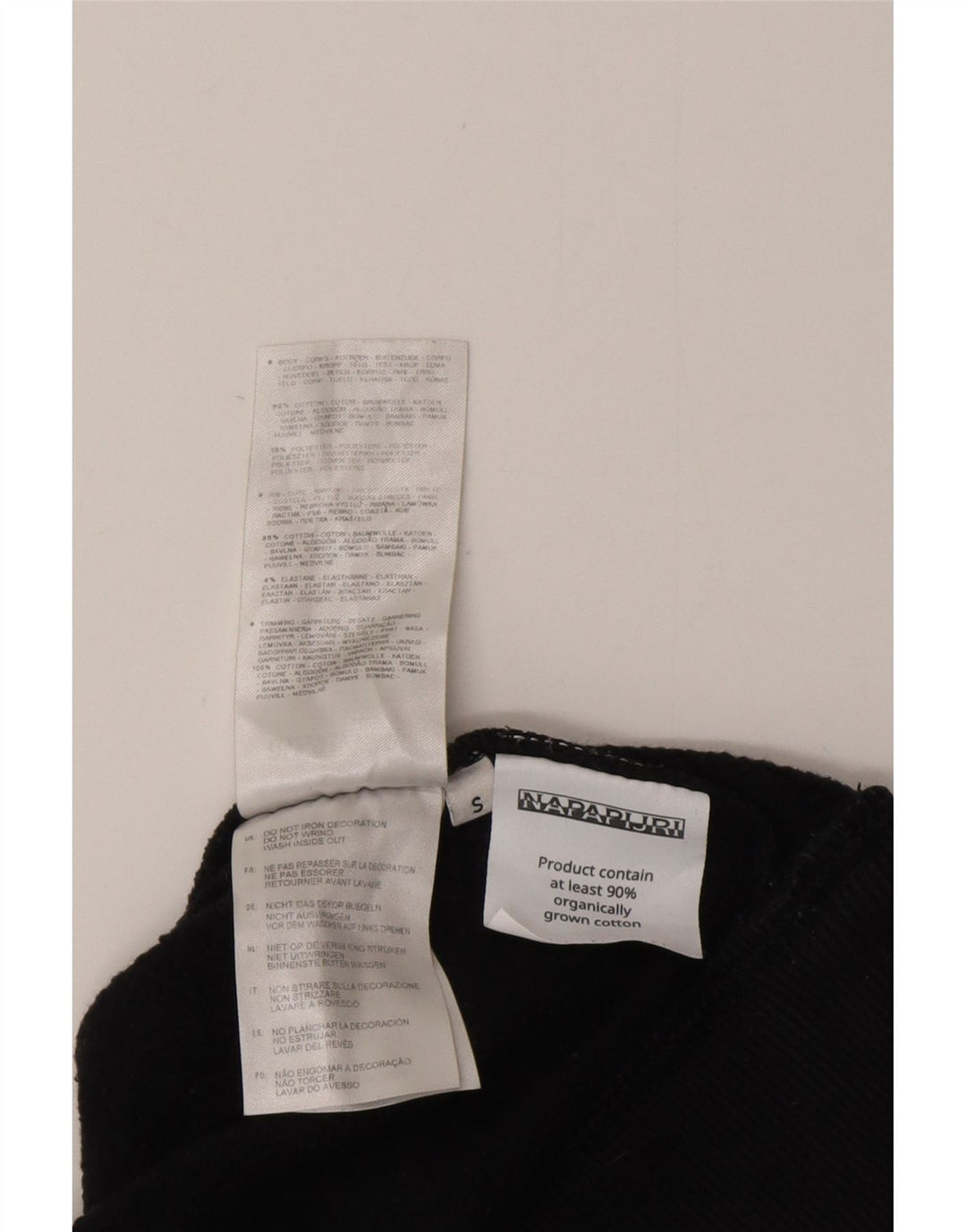 Napapijri Herre Geographic Graphic Hoodie Jumper Lille marineblå bomuld