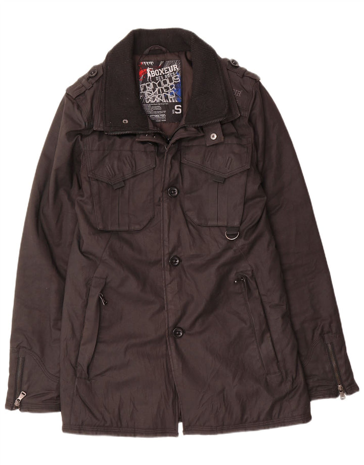 Boxeur Des Rues Herre Utility Jacket UK 36 Small Black Polyester