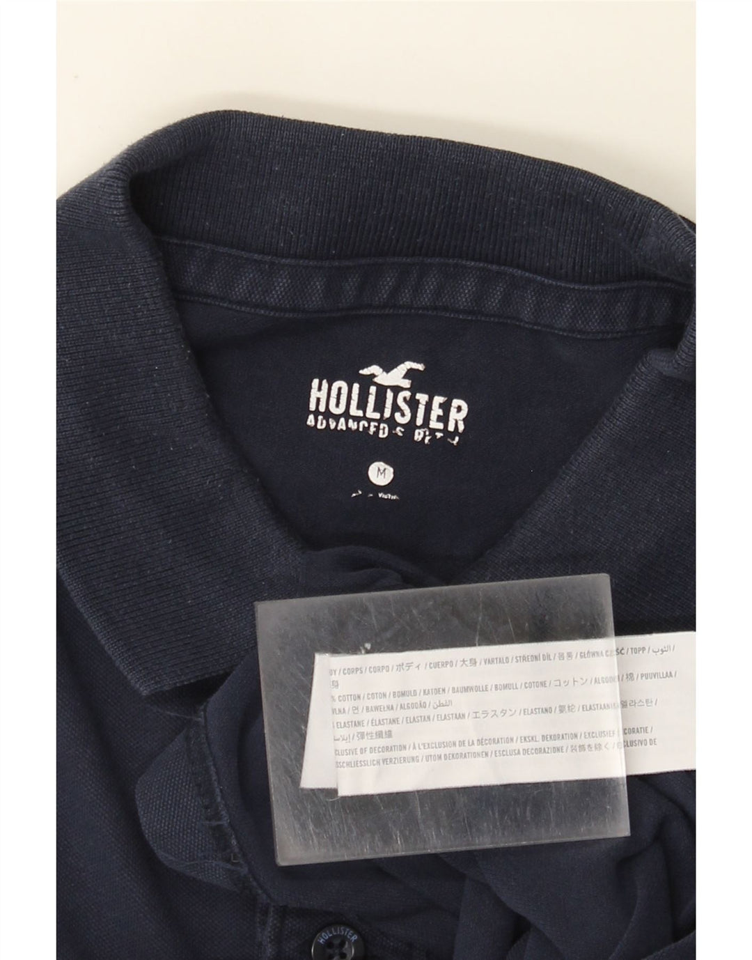 Hollister Poloskjorte til mænd Medium Navyblå Bomuld