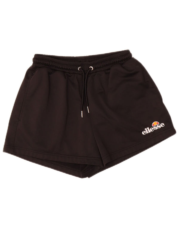 Ellesse Womens Sports Shorts UK 10 Small Black Polyester
