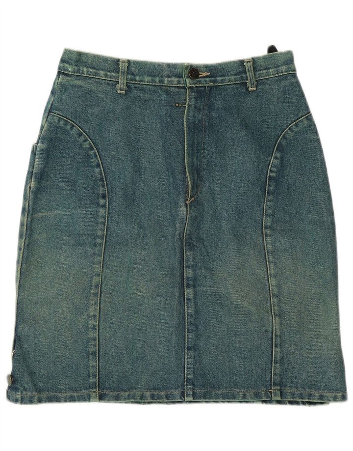 Lee Cooper Dame Denim Nederdel IT 42 Medium W26 Grøn Bomuld