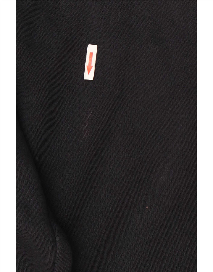 Levi's Dame Oversized Hoodie Jumper UK 16 Large Black Bomuld