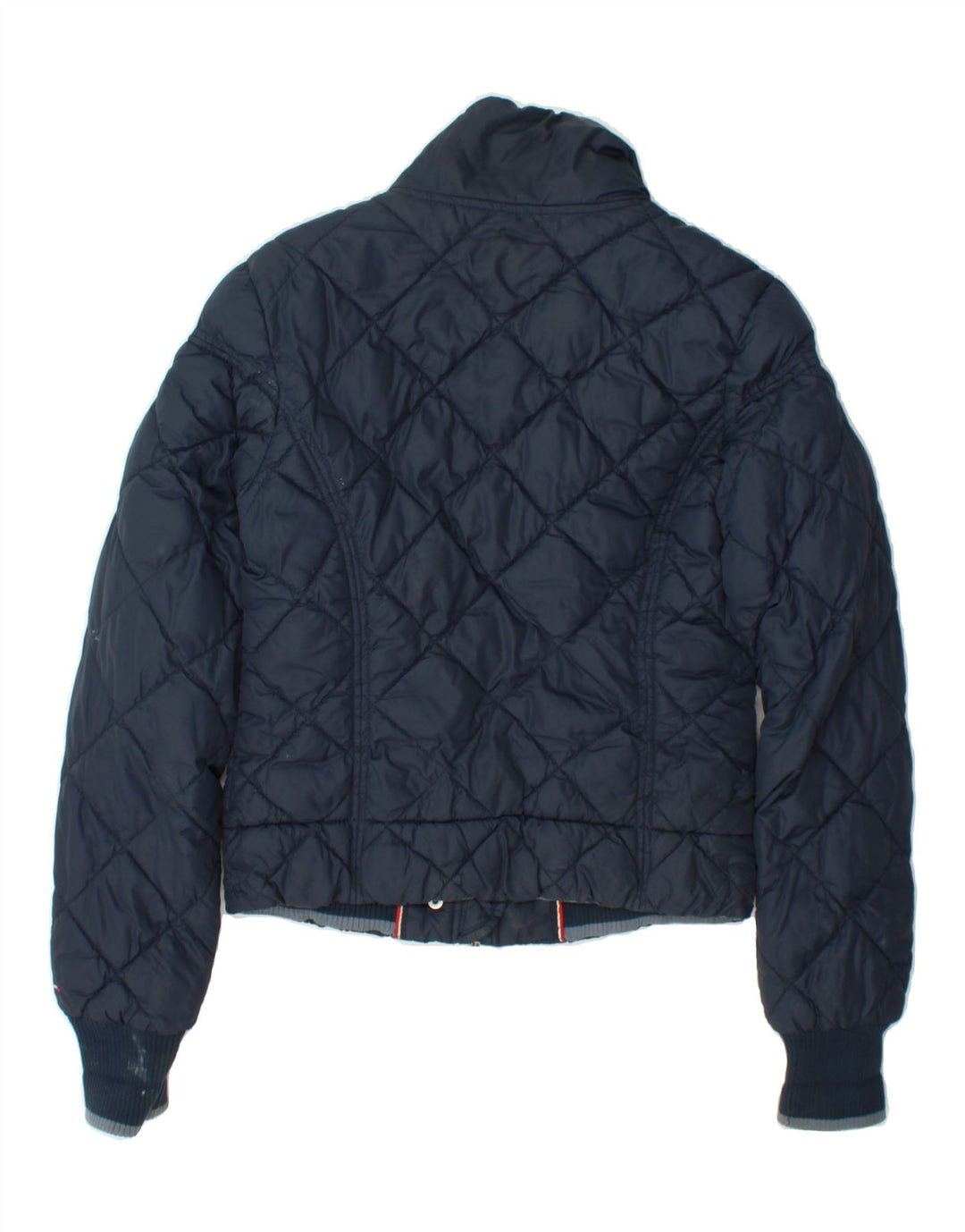 TOMMY HILFIGER Womens Heritage Padded Jacket UK 12 Medium Navy Blue Vintage Tommy Hilfiger and Second-Hand Tommy Hilfiger from Messina Hembry 