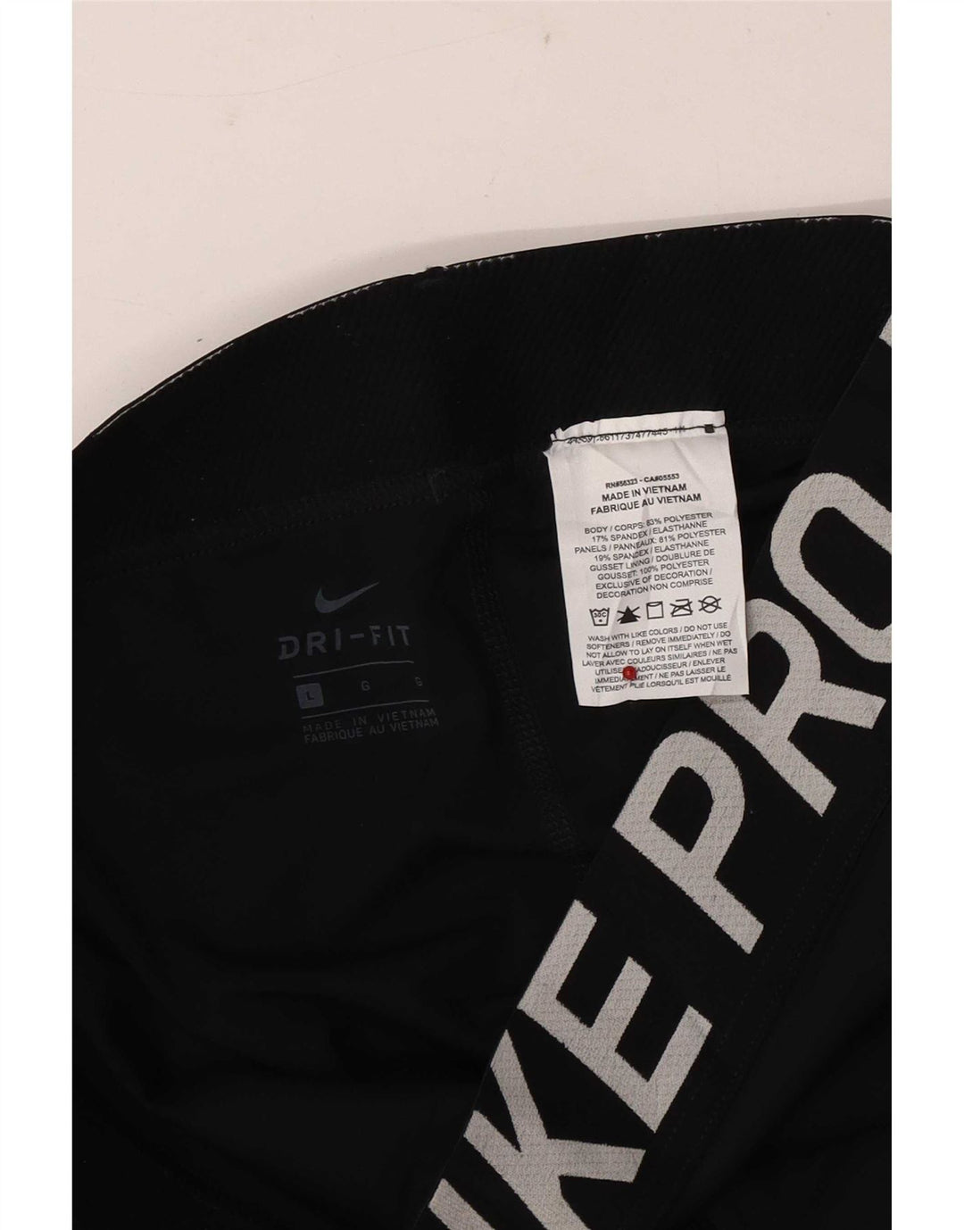 Nike grafiske leggings til kvinder, store sorte polyester