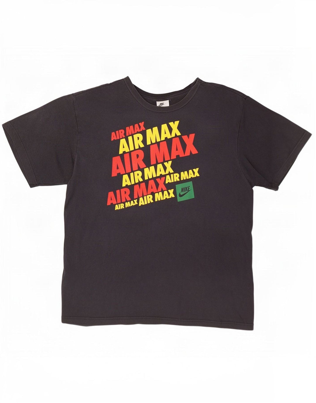 Nike grafisk T-shirt top til mænd XL sort bomuld