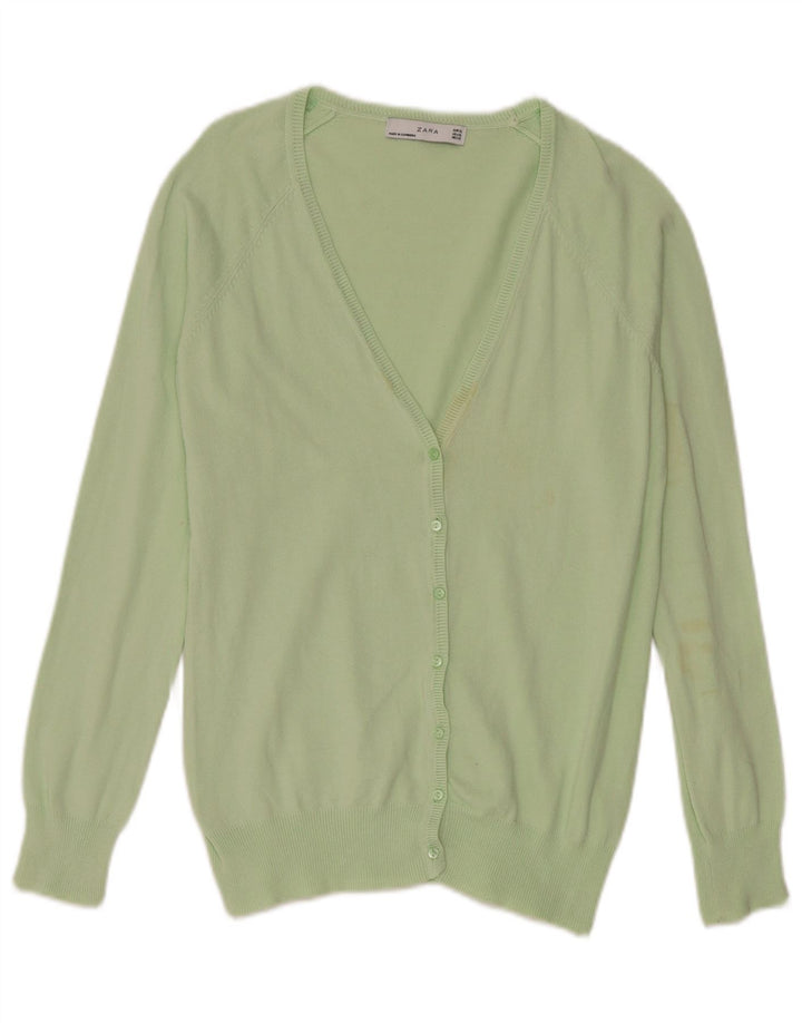 Zara Dame Cardigan Sweater UK 18 XL Grøn