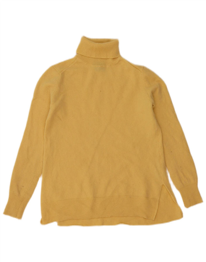 Massimo Dutti Dame Rullehals Sweater UK 6 XS Gul Uld