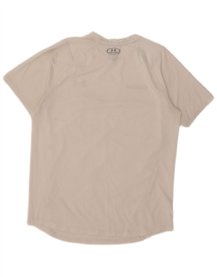 Under Armour Herre Heat Gear T-Shirt Top Stor Hvid