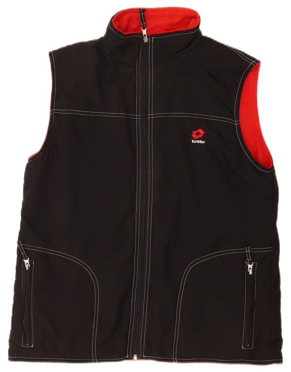 Lotto Herre Vendbar Polstret Gilet UK 36 Small Black Polyester