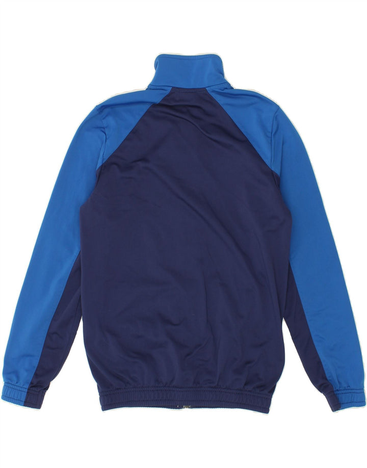PUMA Boys Tracksuit Top Jacket 13-14 Years Blue Colourblock Polyester Vintage Puma and Second-Hand Puma from Messina Hembry 