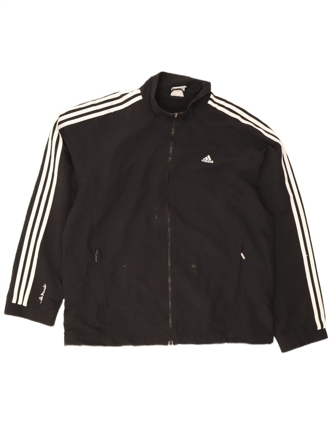 Adidas Træningsdragt til mænd Topjakke UK 44/46 Stor sort polyester