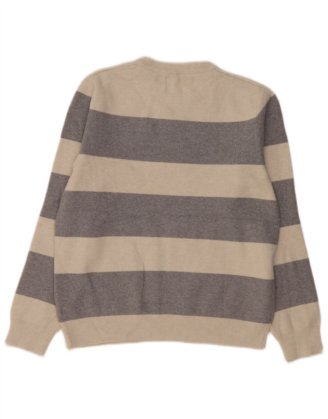 Marks & Spencer Dame sweater med rund hals DK 14 Mellem grå stribet