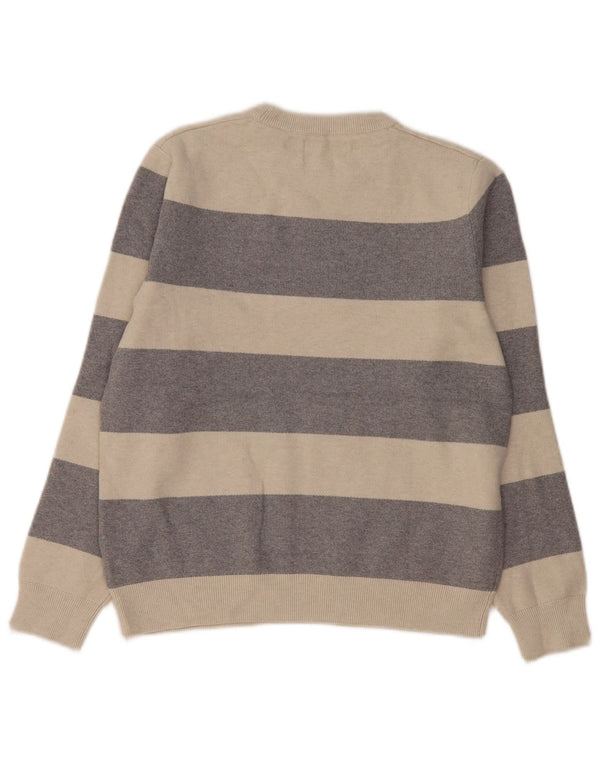 Marks & Spencer Dame sweater med rund hals DK 14 Mellem grå stribet