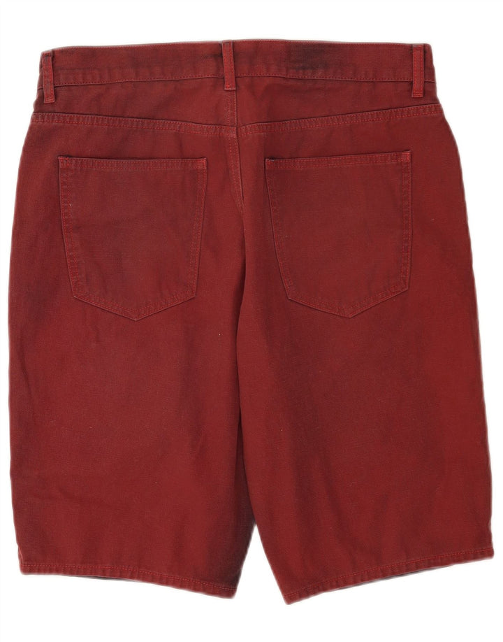 Marks & Spencer Herre denimshorts W32 Medium Rød Bomuld