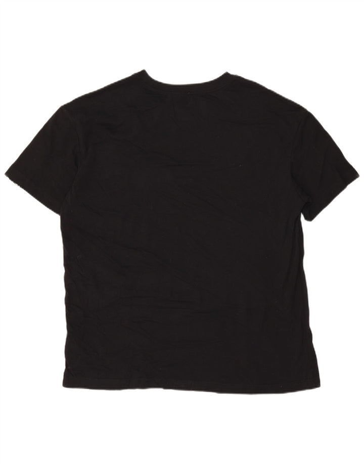 Nike Herre grafisk T-shirt Top Medium Sort Bomuld