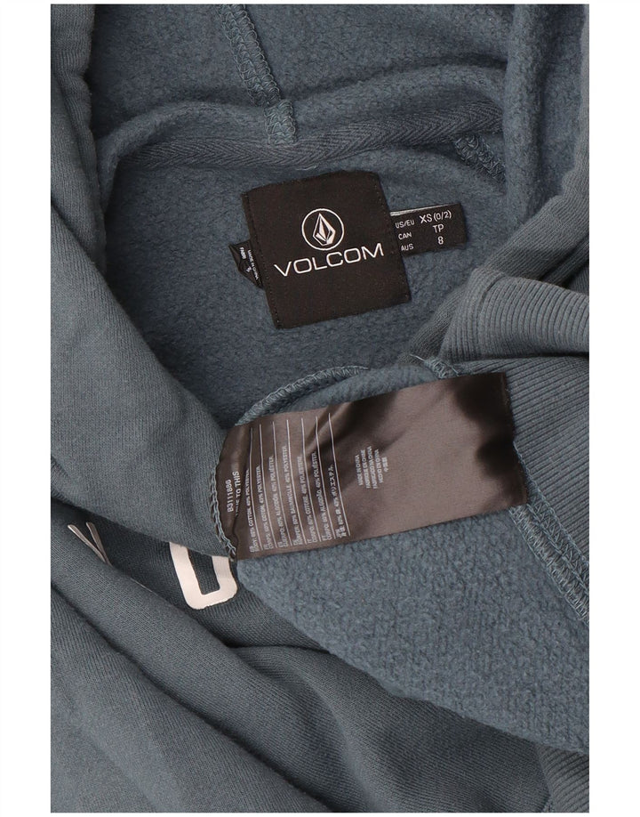 VOLCOM Grafisk hættetrøje til drenge 7-8 år XS Grå bomuld