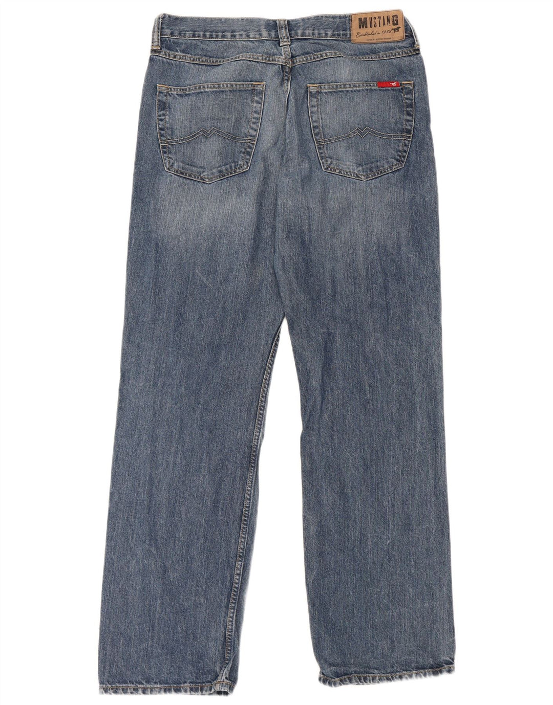 Mustang Herre Bootcut Jeans W34 L34 Blå Bomuld