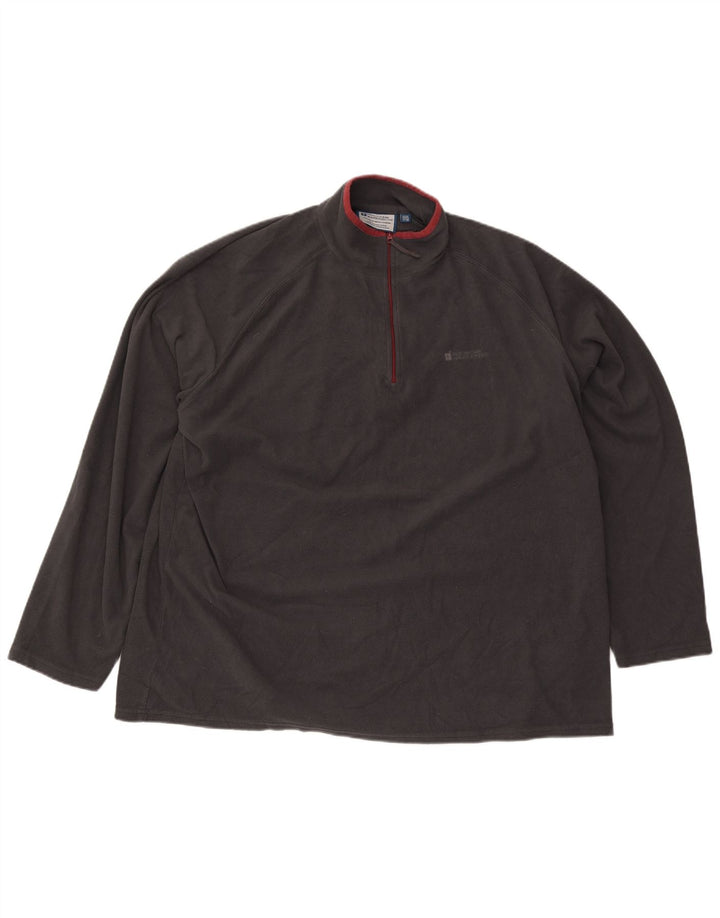 Mountain Warehouse Herre Zip Neck Fleece Jumper 3XL Grå Polyester