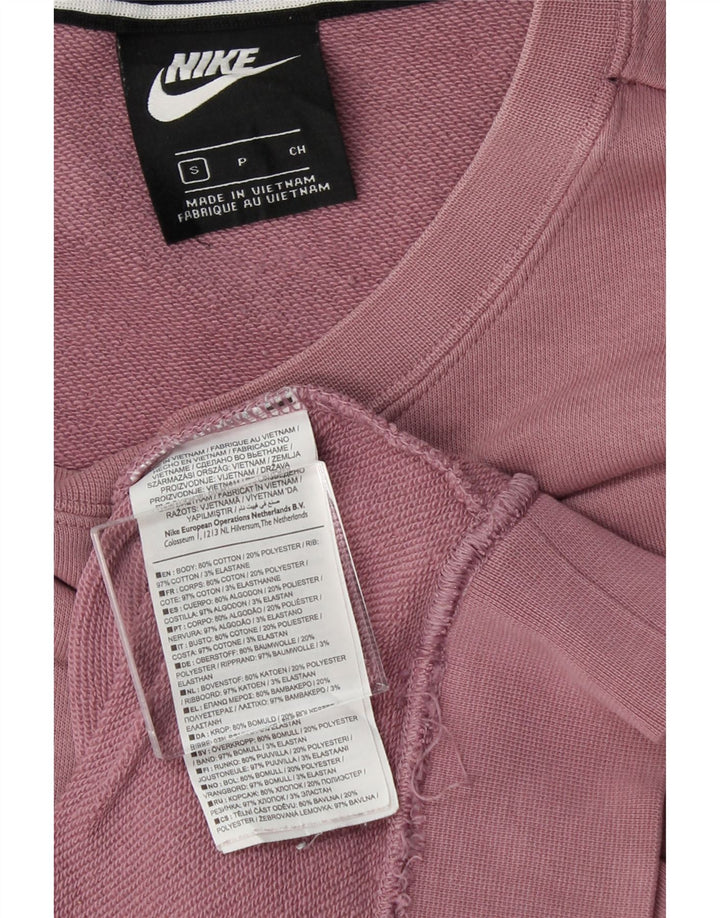 NIKE Womens Graphic Sweatshirt Jumper UK 10 Small Purple Cotton Vintage Nike and Second-Hand Nike from Messina Hembry 