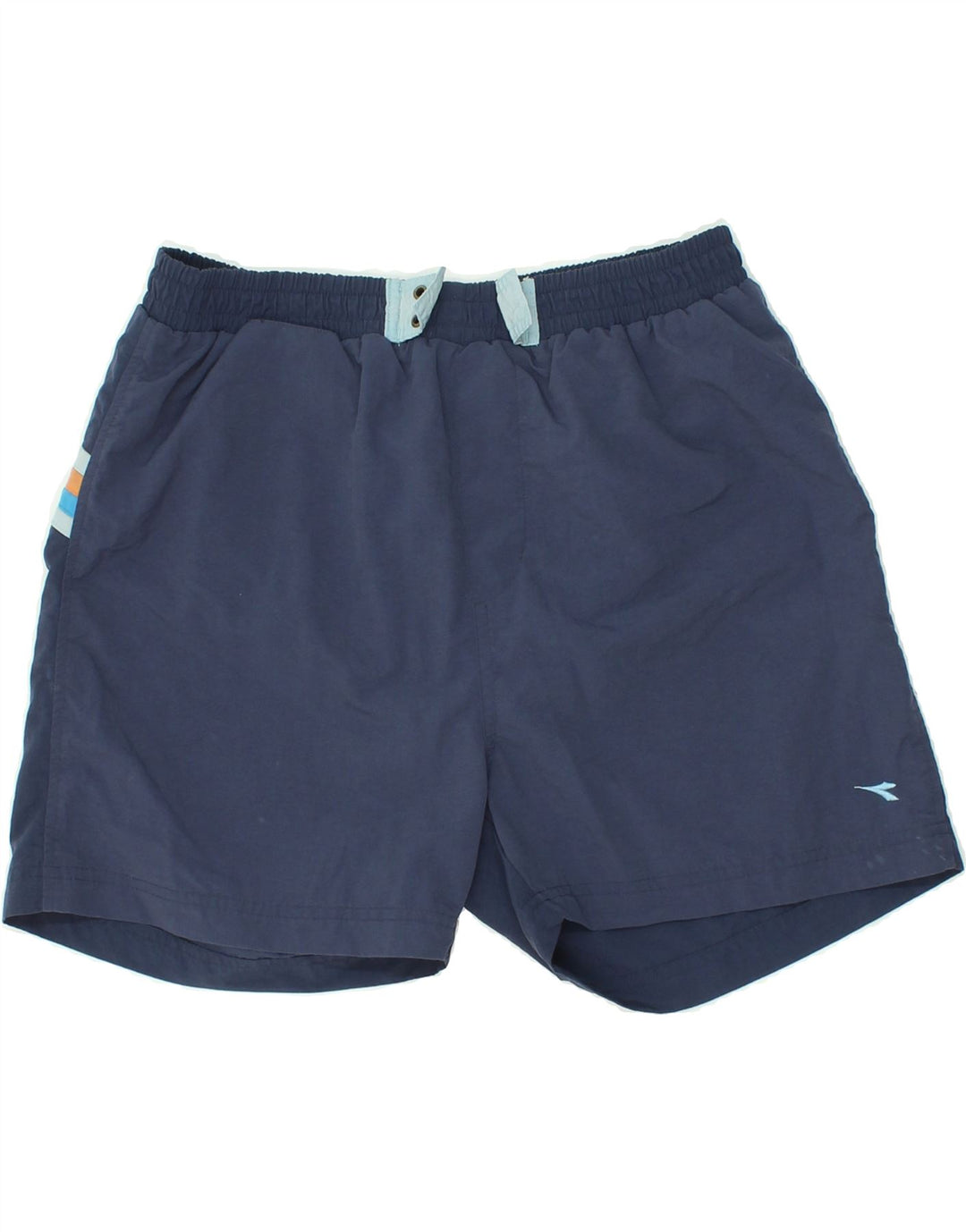 DIADORA Badeshorts til mænd store marineblå stribet polyamid