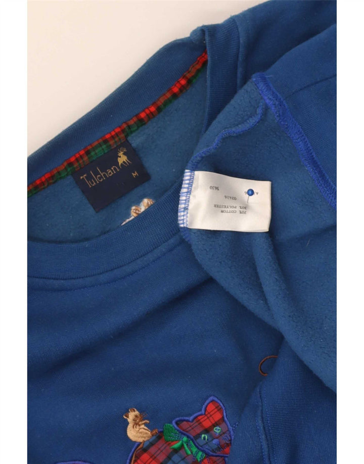 Tulchan Herre grafisk sweatshirt Jumper Medium Blå Bomuld