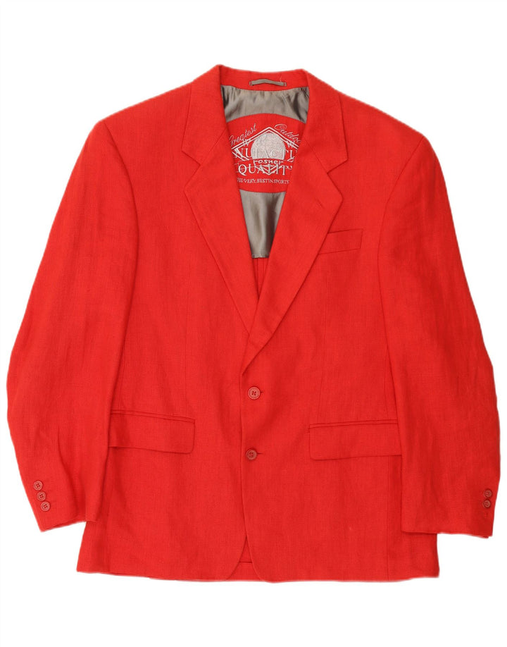 Vintage herre 2-knaps blazerjakke IT 50 Stor rød linned