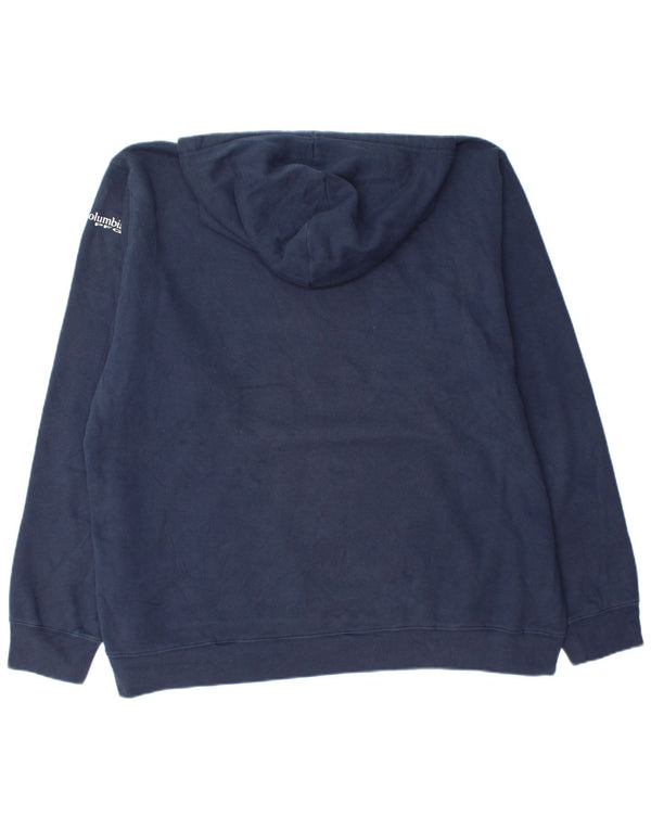 Columbia grafisk hættetrøje til mænd XL marineblå bomuld