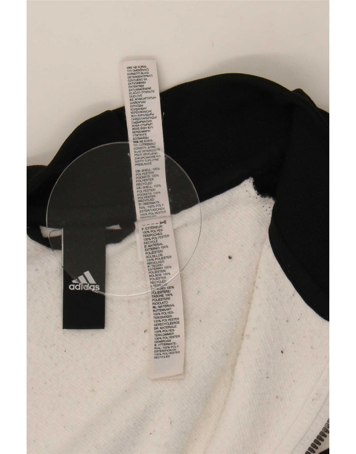 Adidas Træningsdragt til mænd Topjakke UK 48/50 XL Hvid Colourblock Polyester