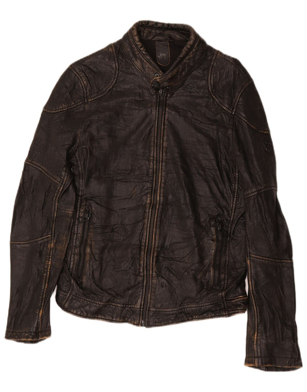 Gypsy Herre Læderjakke UK 38 Medium Sort