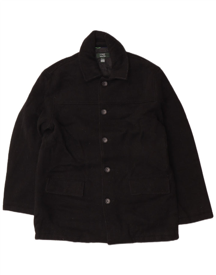 J. Crew Herre Overfrakke UK 40 Large Black Wool